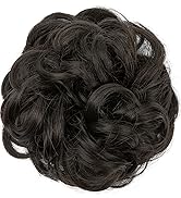 JJstar Chignon Postiche Cheveux Grande Postiches Bouclés Ondulés Chouchou Cheveux Naturel Faux Ch...