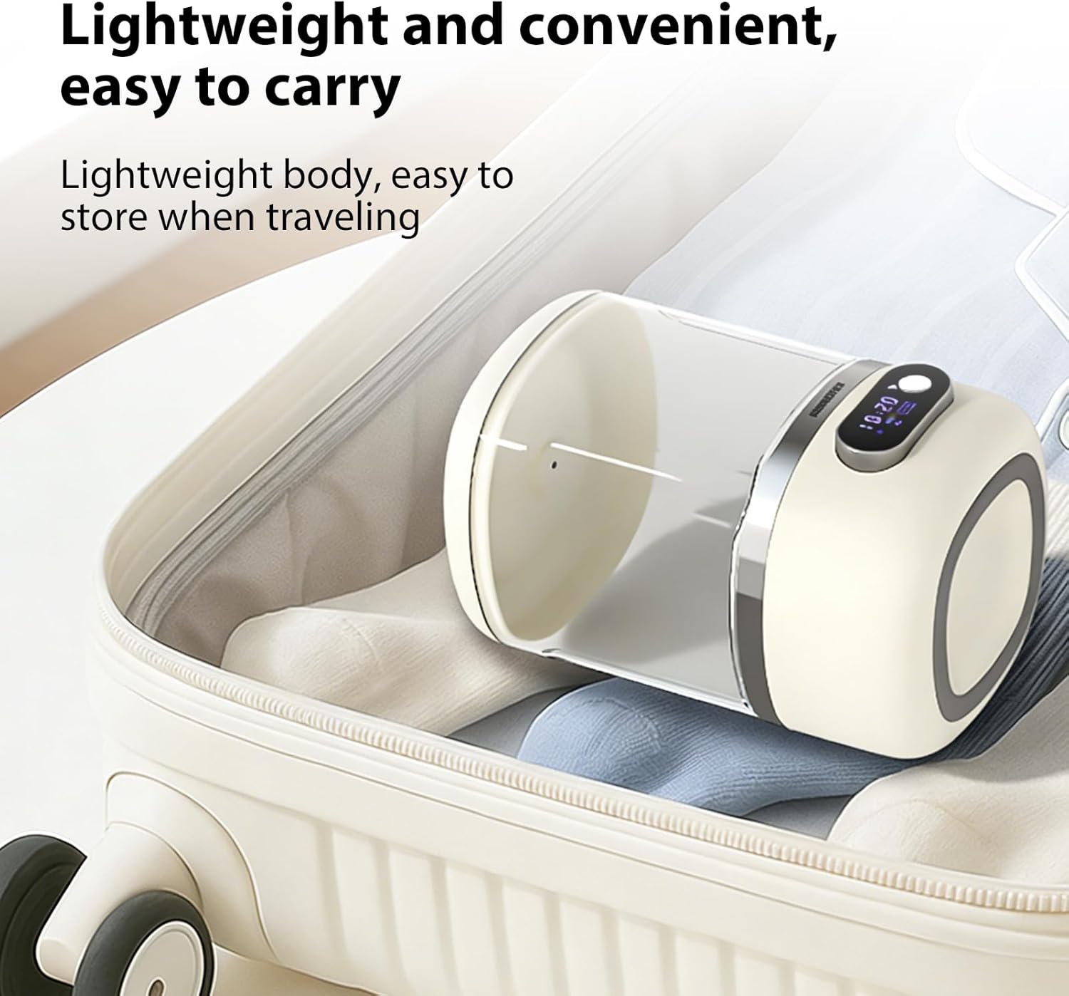 Mini machine à laver portable - 1L - sans fil, rechargeable, compact