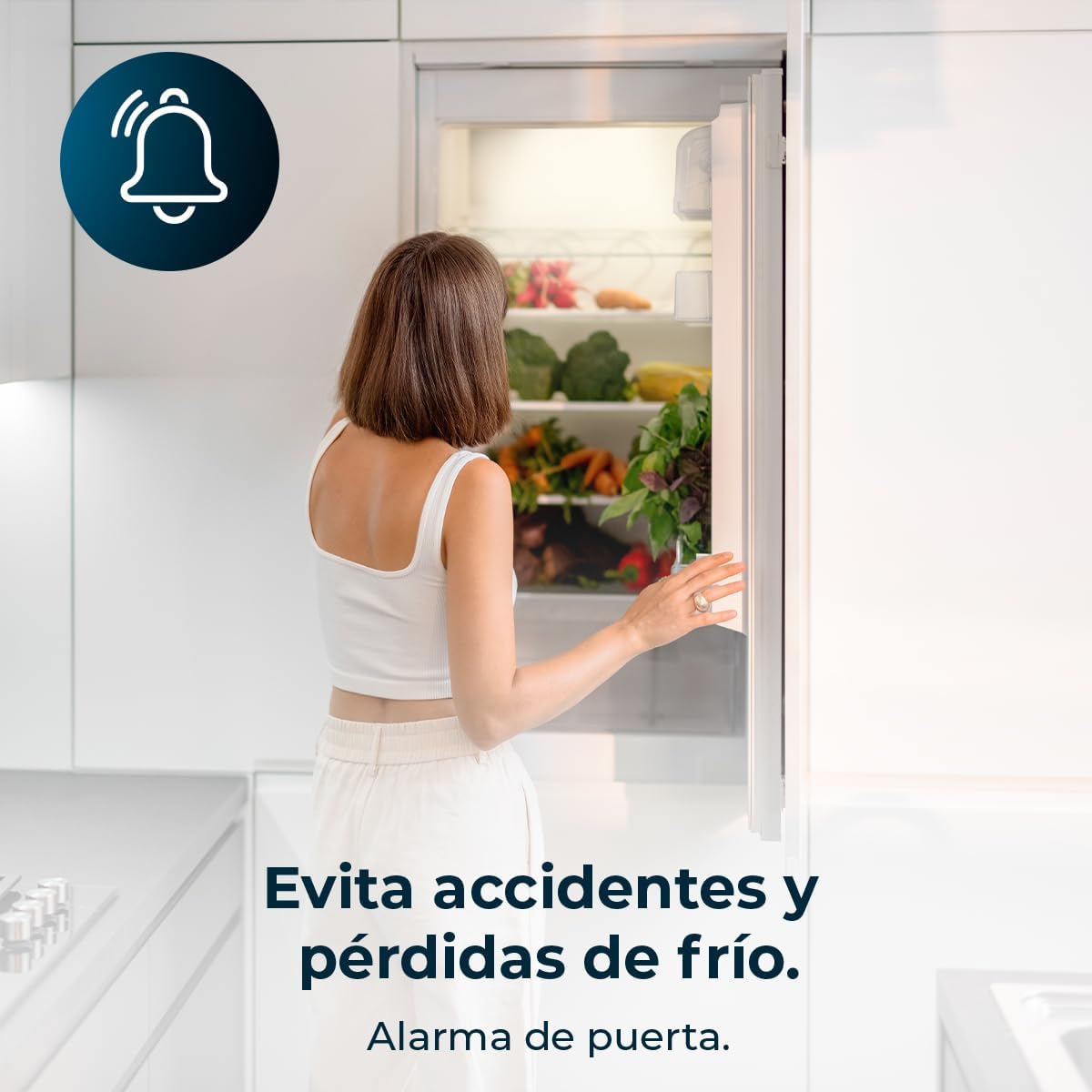 Cecotec - Bolero CoolMarket Combi 250 - 250L - No Frost, Multi Airflow, tiroir humidité, casier bouteilles, E