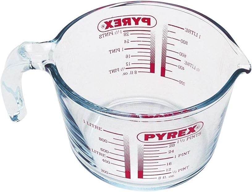 Pyrex - Classic Broc mesureur 1L - verre, couvercle - 20,9x16,1x11,2cm - 8022313