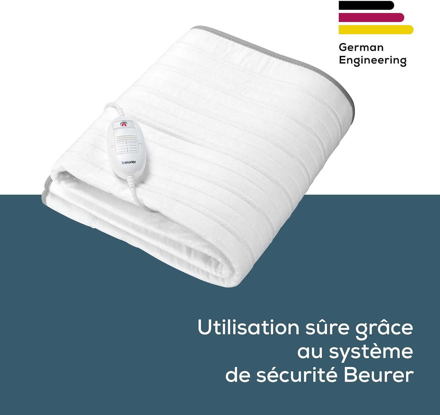 Beurer - TS 17 - 150x80 cm - surmatelas chauffant, 3 températures, lavable