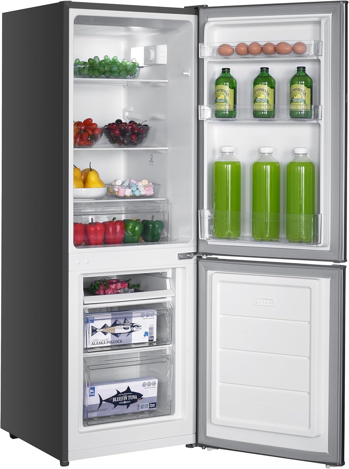 GEDTECH - Réfrigérateur combiné 173L, congélateur bas, 143cm - GCB173SL