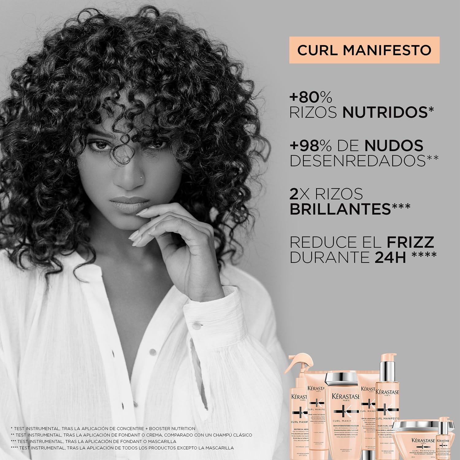 Kérastase - Curl Manifesto - 150 ml - Gel-crème boucles, hydratation, définition, miel de manuka, céramides