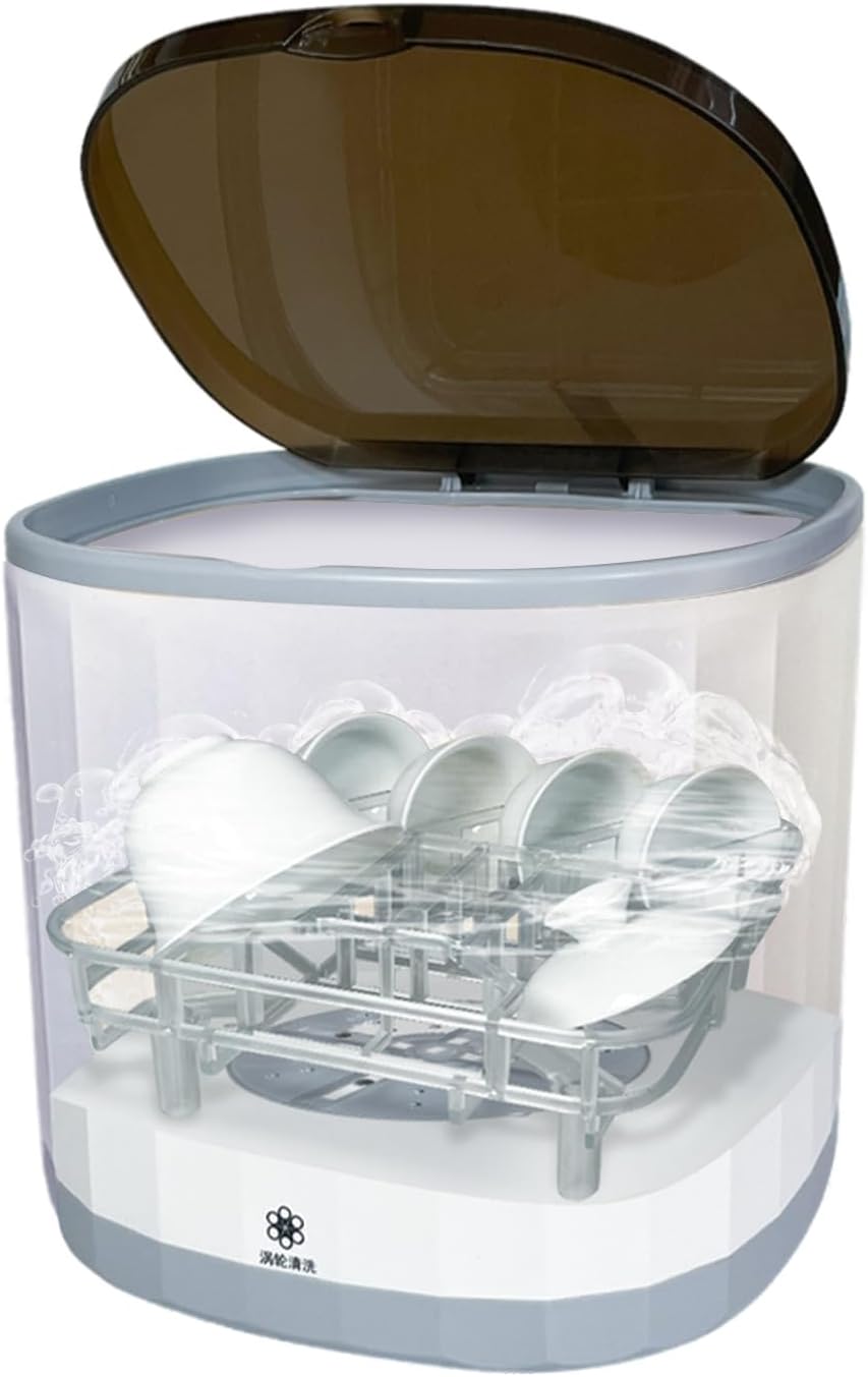 Lave-vaisselle de comptoir - mini portable 4L USB rechargeable - porte-gobelet interne