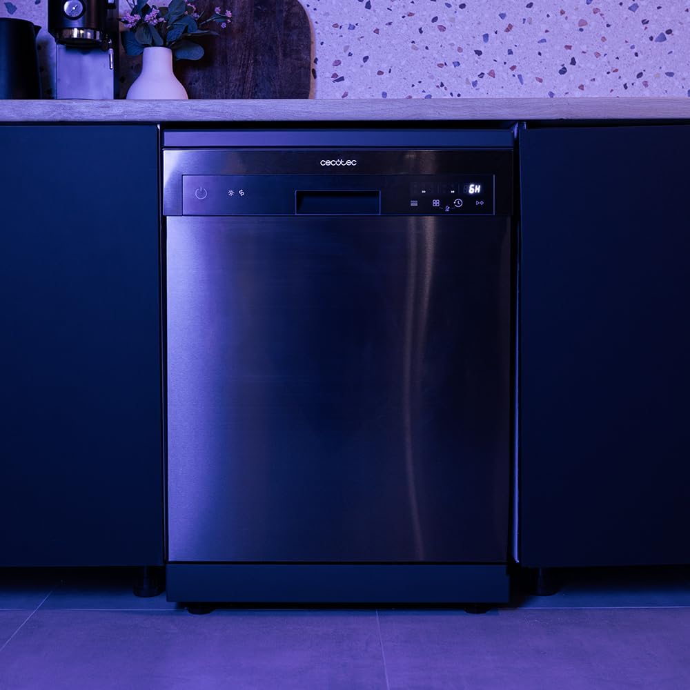 Cecotec - Bolero Aguazero 6110 Dark E - 60 cm - 13 couverts, 6 programmes, départ différé, Dry+, ChildLock