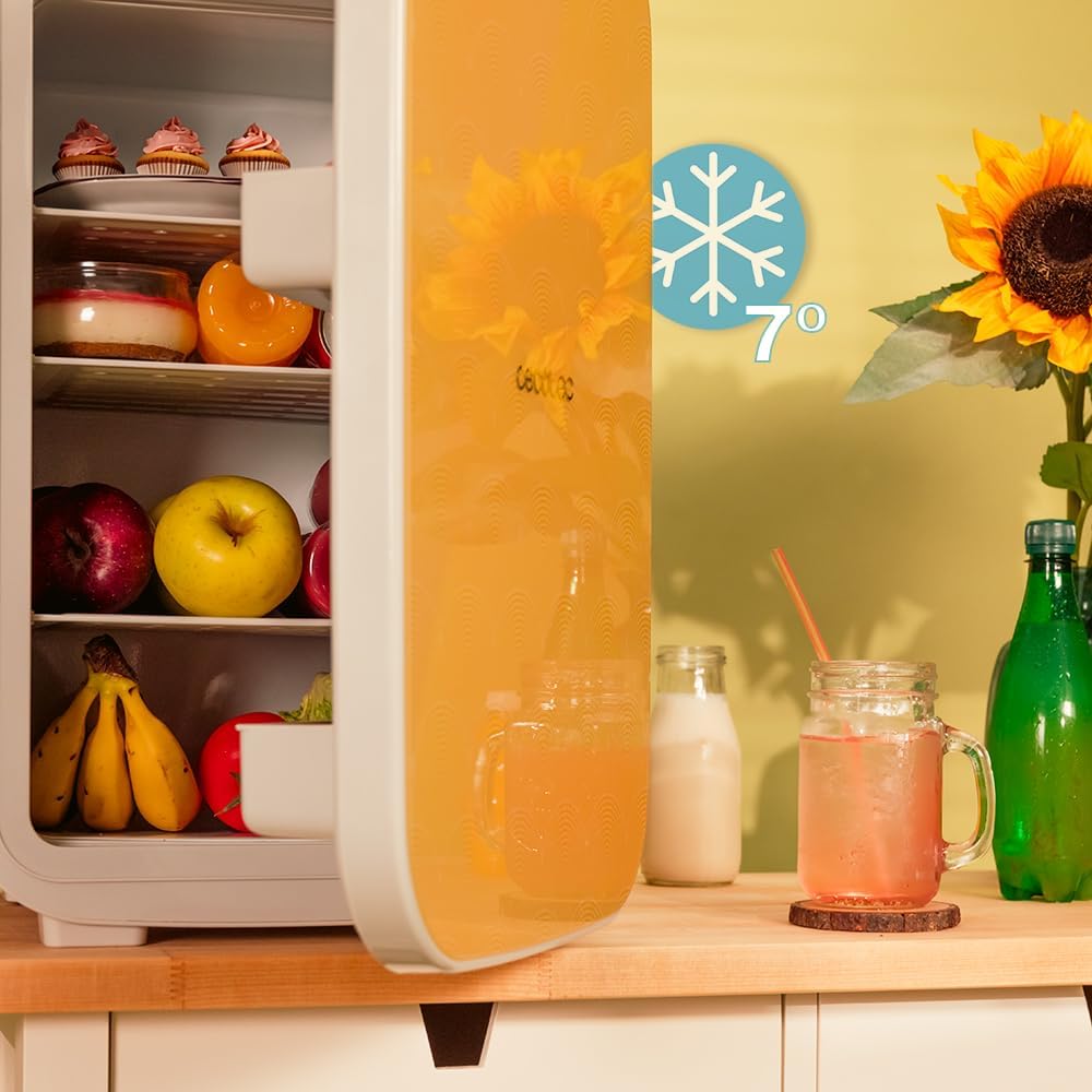 Cecotec - Bolero MiniCooling 25L - 41x40x34 cm - Frigo portable, 7-65°C, chauffage/refroidissement, 12V-220V, transport 