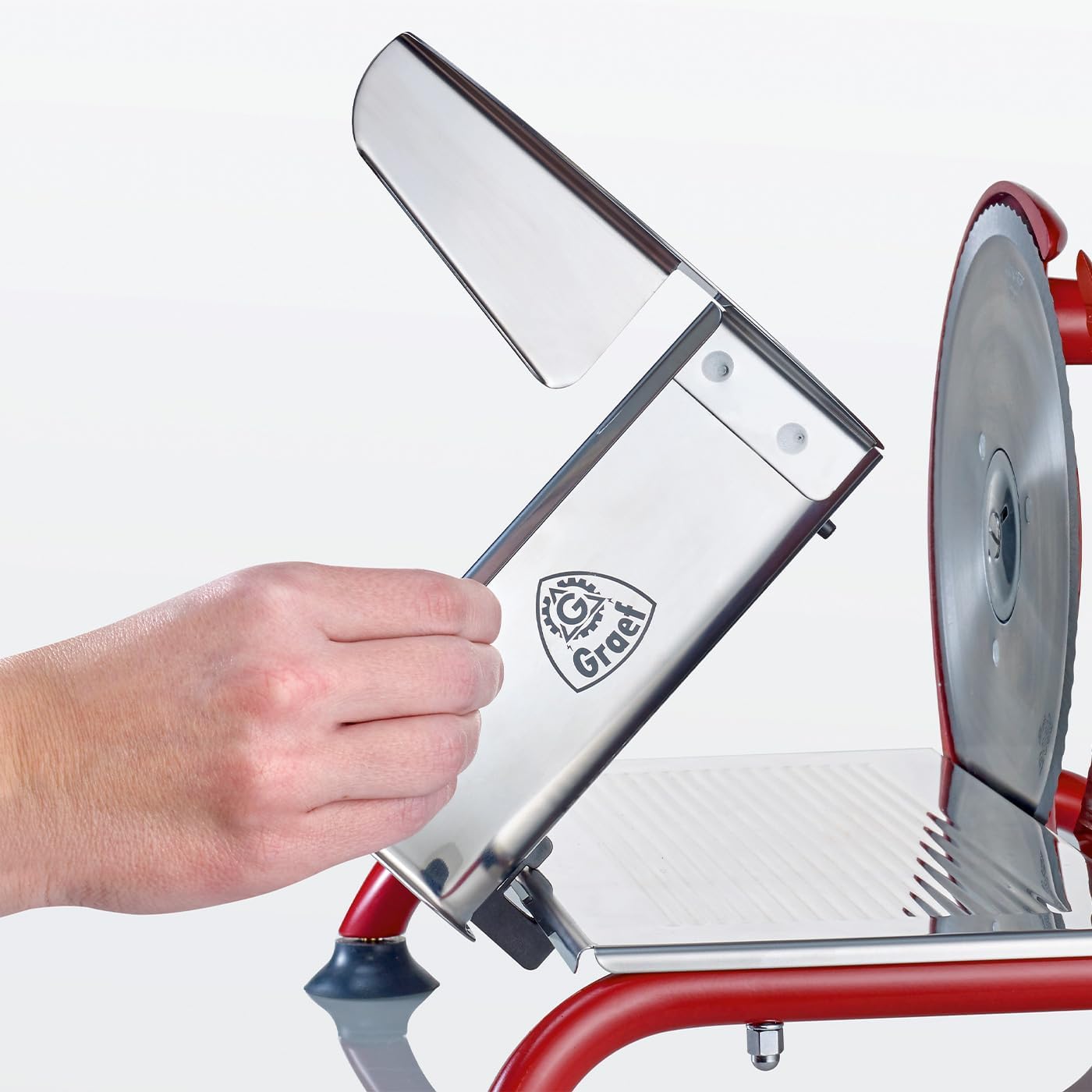 Graef - trancheuse manuelle série H93 - compacte - lame inox, rouge