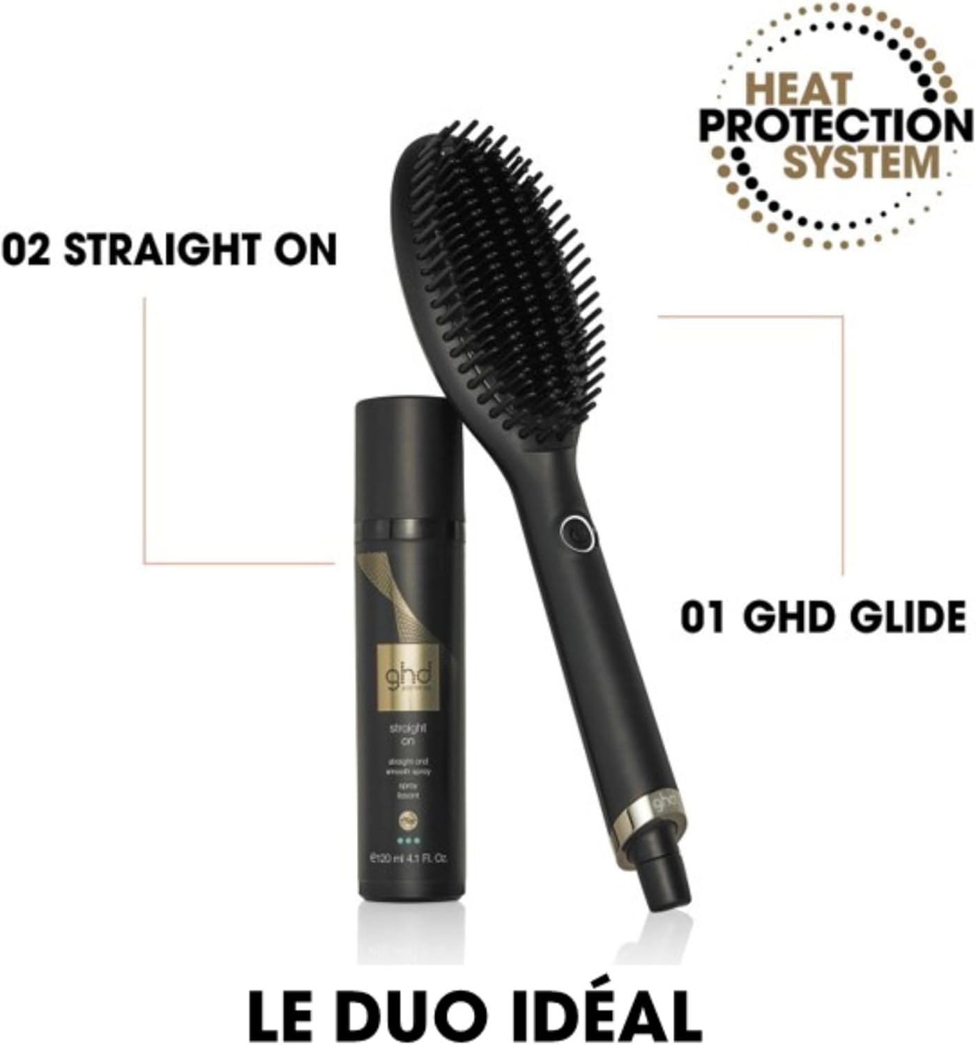 ghd - Brosse Glide - lissage rapide, sans frisottis, cheveux secs
