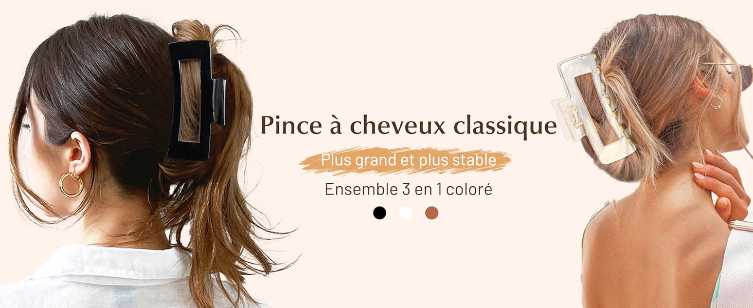 une femme portant une pince à cheveux avec une pince à cheveux et une paire de pinces à cheveux