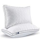 BedStory Oreiller 50x70 Lot de 2, Oreiller Anti-Acariens à Faible Garnissage de Microfibre Hypoal...