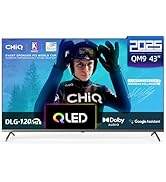 CHiQ U43QM9G 43" (108 cm) Téléviseur, 4K UHD, QLED, HDR10, DLG 120Hz, MEMC, Google TV, Dol...