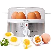 Duronic EB35 Cuiseur à œufs électrique 350 W | Jusqu'à 7 œufs | 3 réglages Sode Moyen à la coque | B...