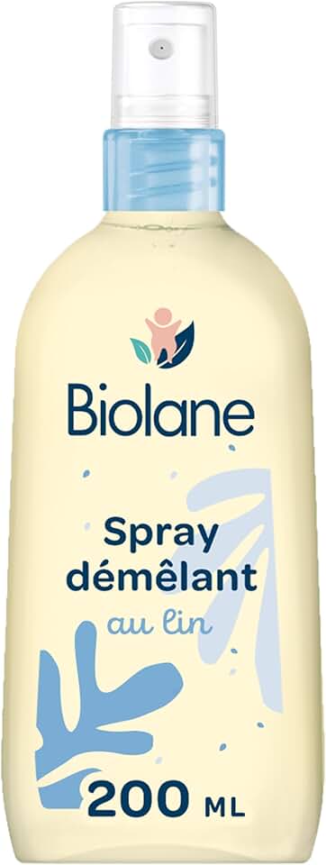 Biolane - spray démêlant bébé 200ml - sans rinçage - 98% naturel
