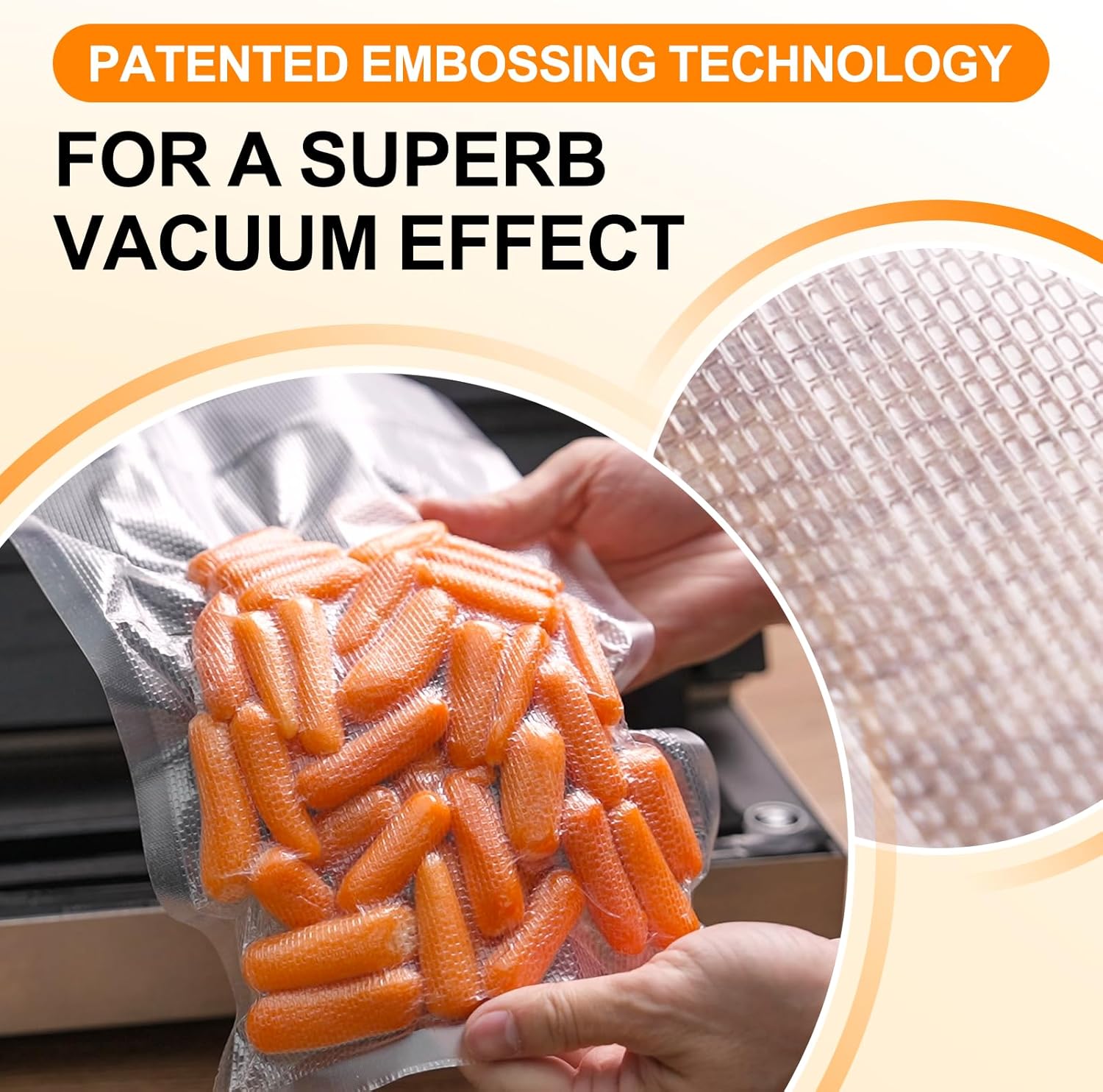 Wevac - Lite 200 Sacs - 20x30cm - sachets sous vide, sans BPA, alimentation