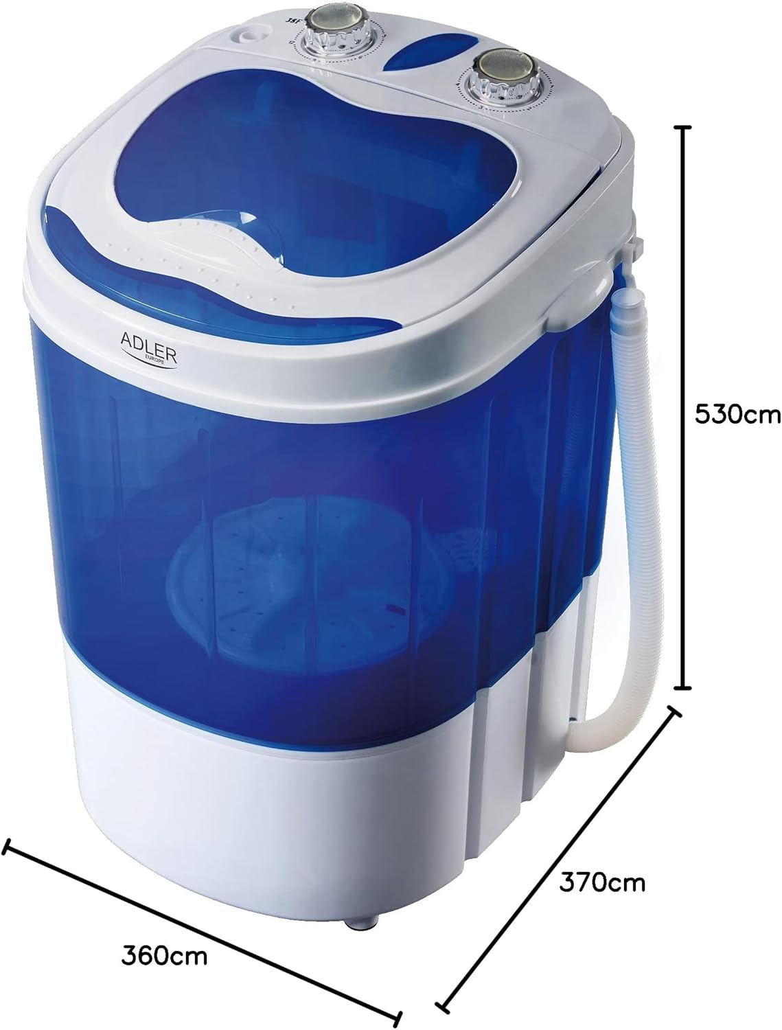 Adler - machine à laver portable - compacte, fonction essorage - AD80