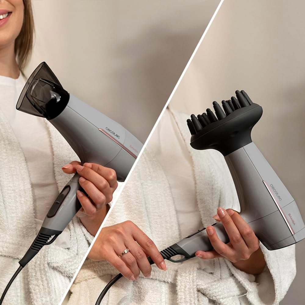 Cecotec - sèche-cheveux IoniCare Power&Go - compact - 2000W, 2 vitesses, air froid