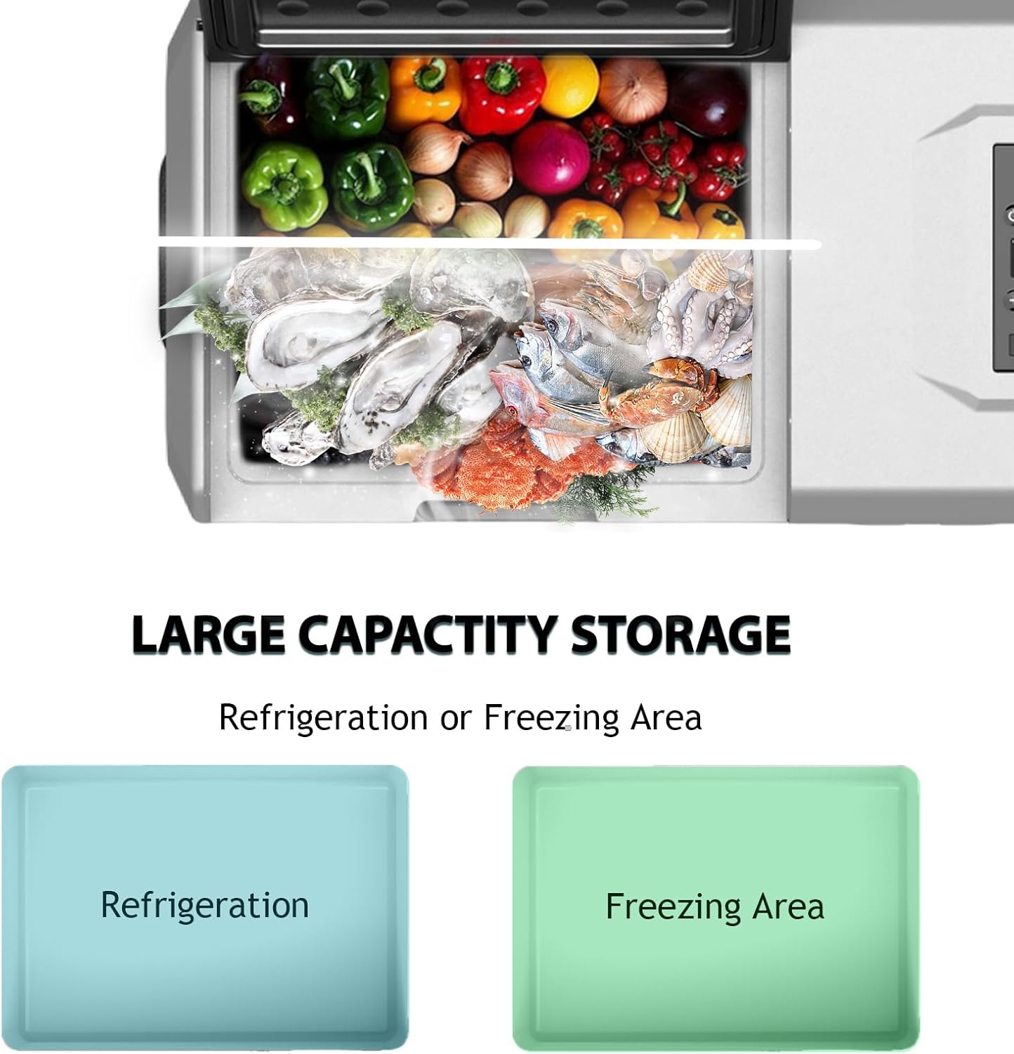 Alpicool - ECX40 - 40L - Frigo voiture, -20°C à 20°C, rechargeable, ECX40