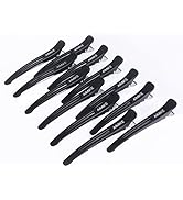 AIMIKE 12pcs Pinces à Cheveux Professionnelles pour la Coupe de Style, Pinces à Cheveux Antidérap...