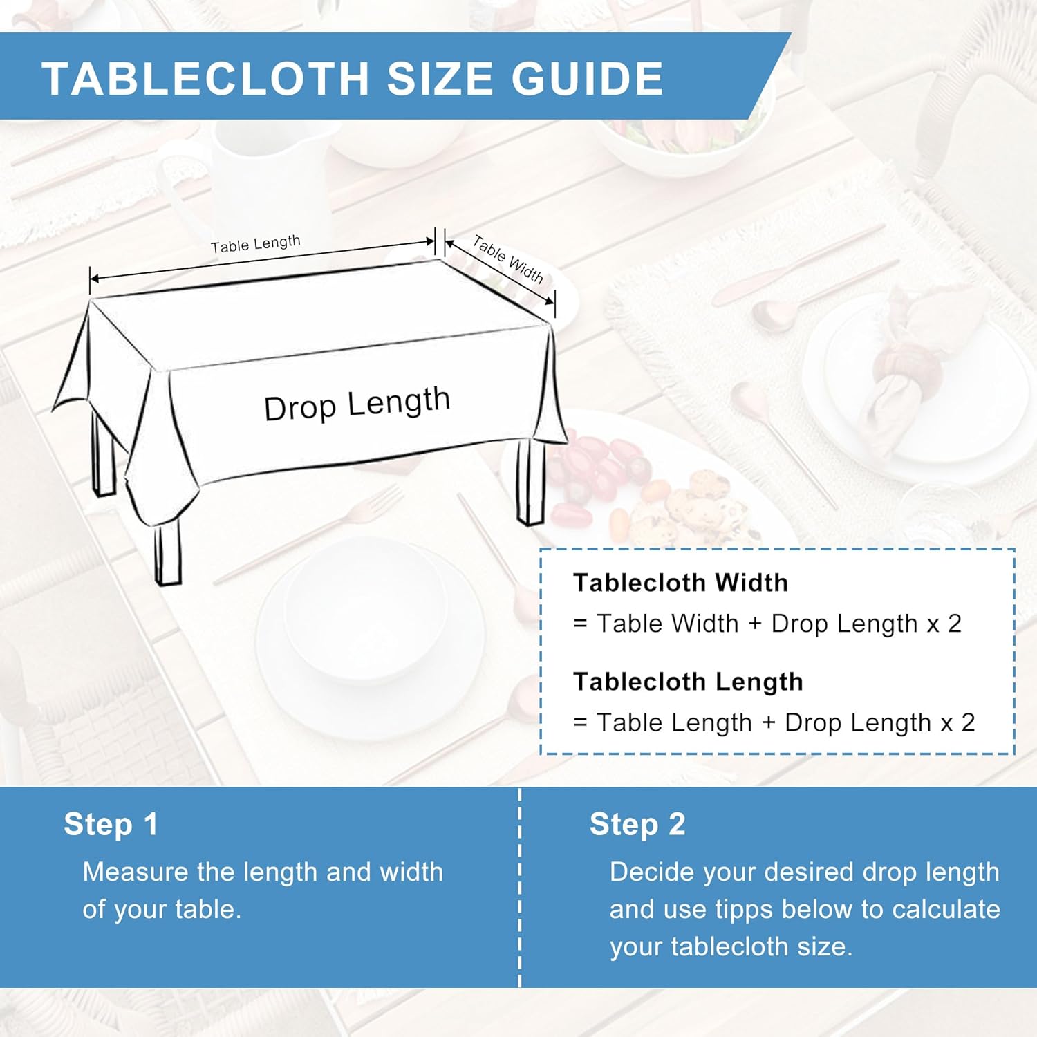 DWCN - nappe aspect lin - 110x140cm, lavable et imperméable