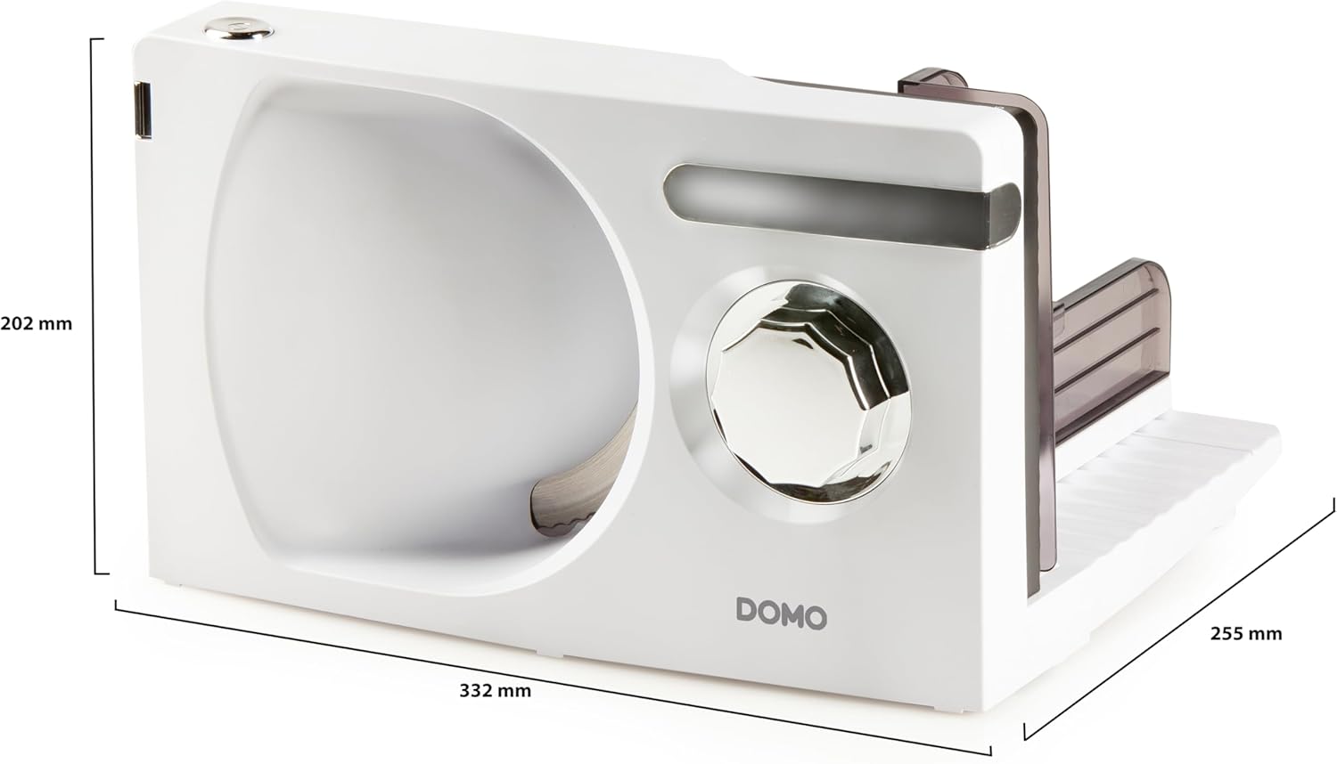 DOMO - DO523S - trancheuse électrique 17 cm - 120W silencieux, 0-15mm