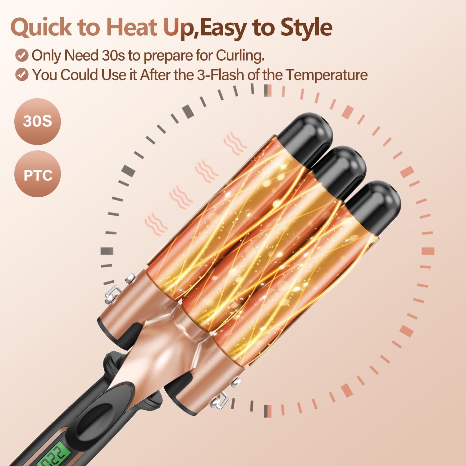 BESTOPE - MIX 22mm - écran LCD, température réglable, chauffage rapide