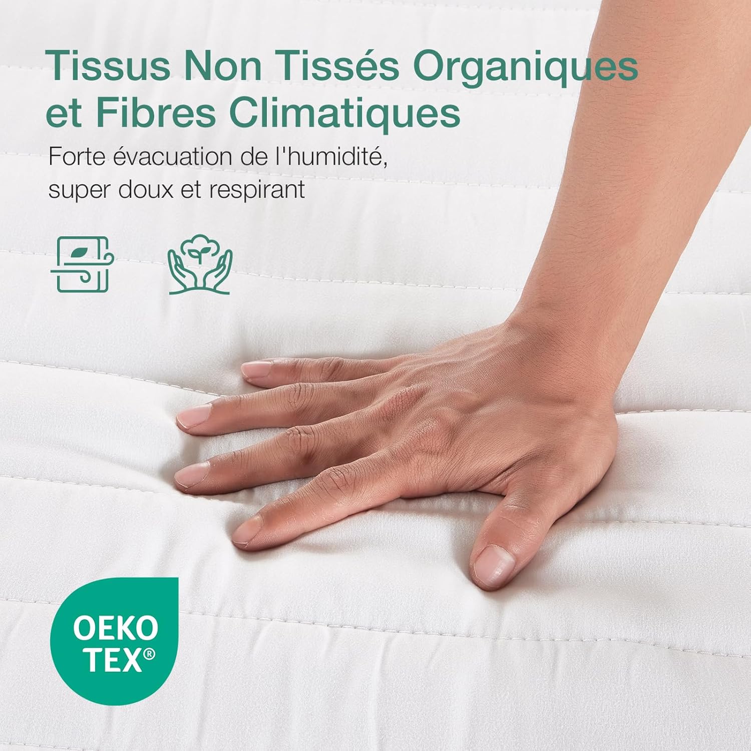 Novilla - matelas mousse 7 zones - 160x200 cm - housse amovible, 18 cm