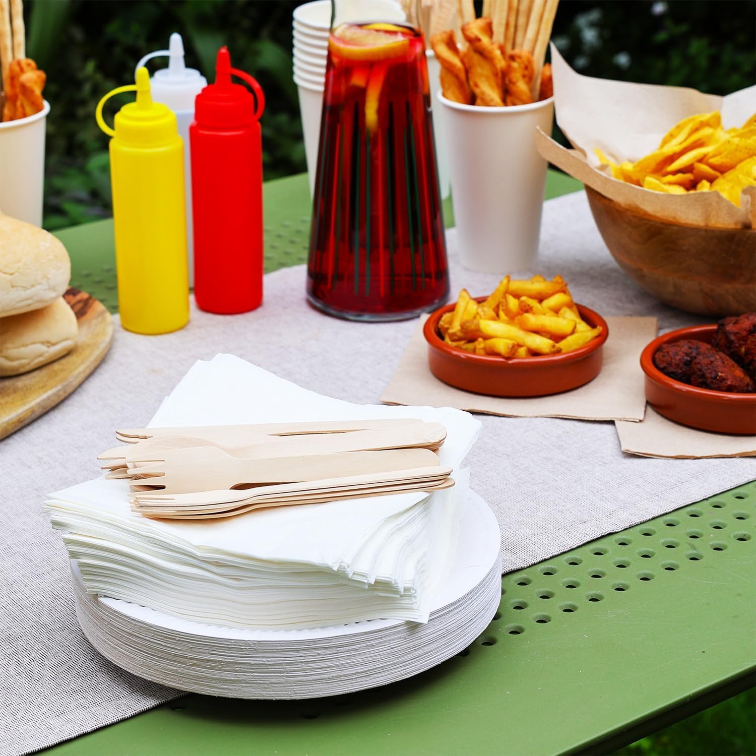 Talking Tables - assiettes carton blanches - 22 cm - lot 150, jetables