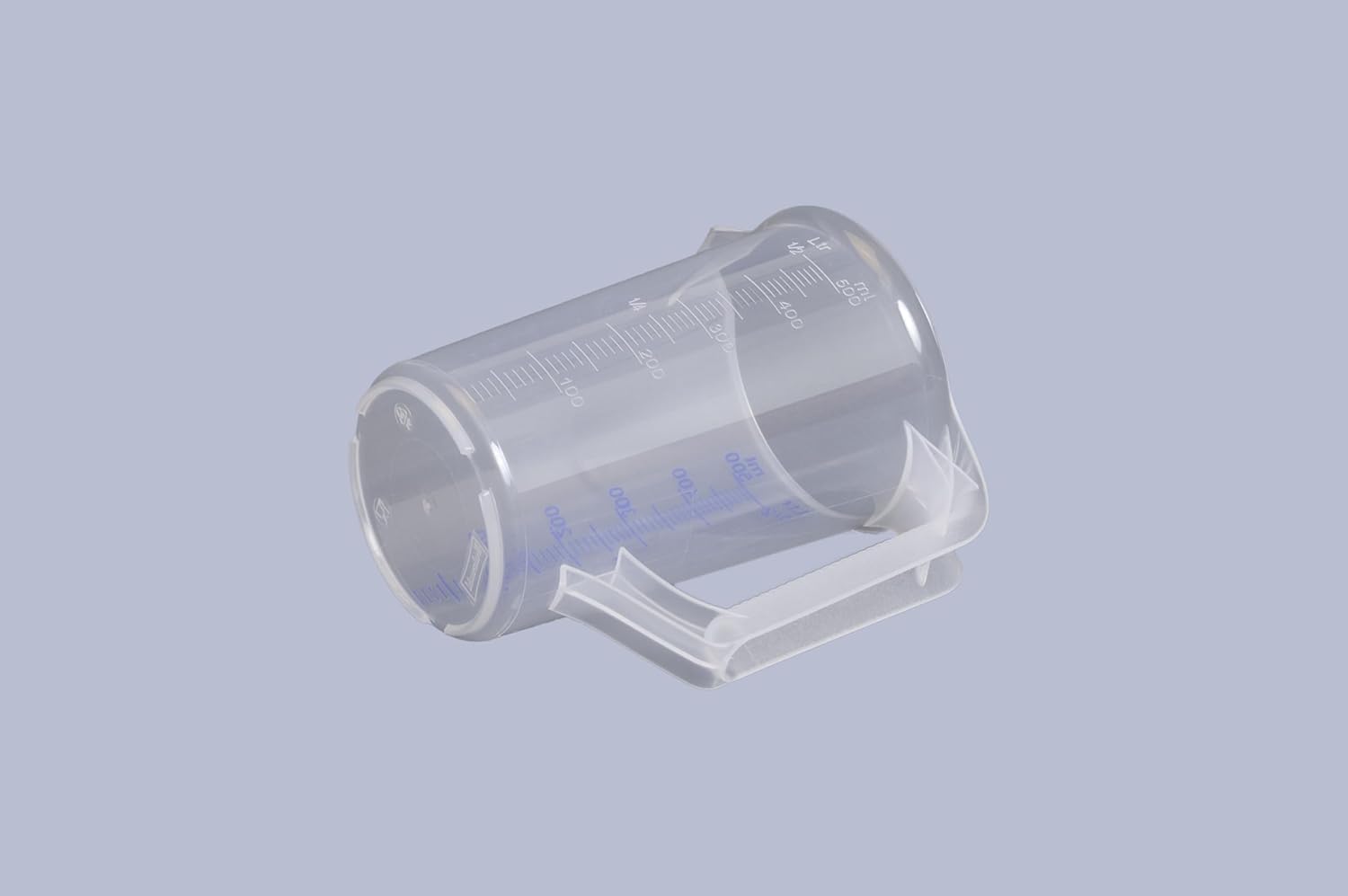 hünersdorff - verre doseur 0,5L - PP, incassable, poignée, graduation bleue - 935000