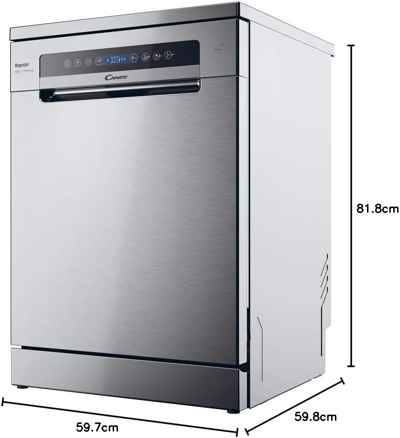 Candy - Lave-vaisselle série CF - 60x82 cm - 14 couverts, classe C, inox, contrôle à distance, CF 4C6F0X