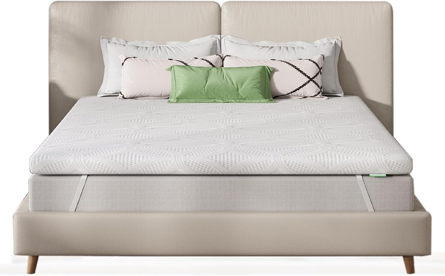 Novilla - surmatelas Gel mémoire 140x200cm, 7,5cm, housse lavable, antidérapant
