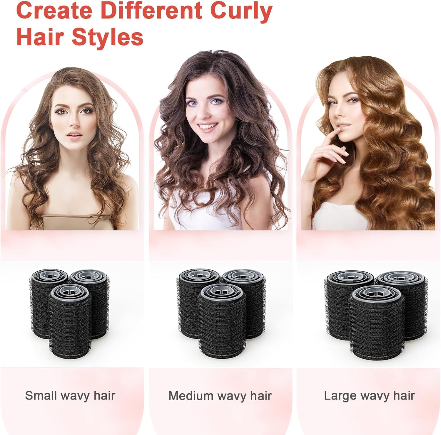 Bigoudis cheveux - kit 33 pièces avec 18 bigoudis magiques, accessoires AiQInu