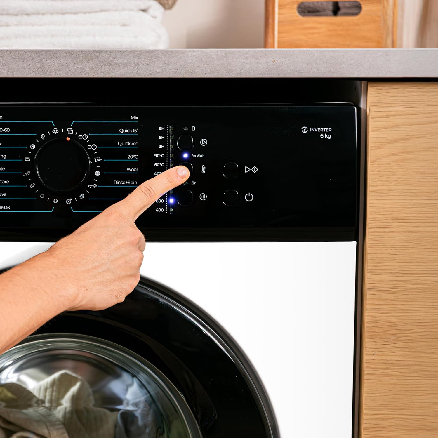 Cecotec - Bolero DressCode 6kg, Inverter, 16 programmes, 1000tr/min 620