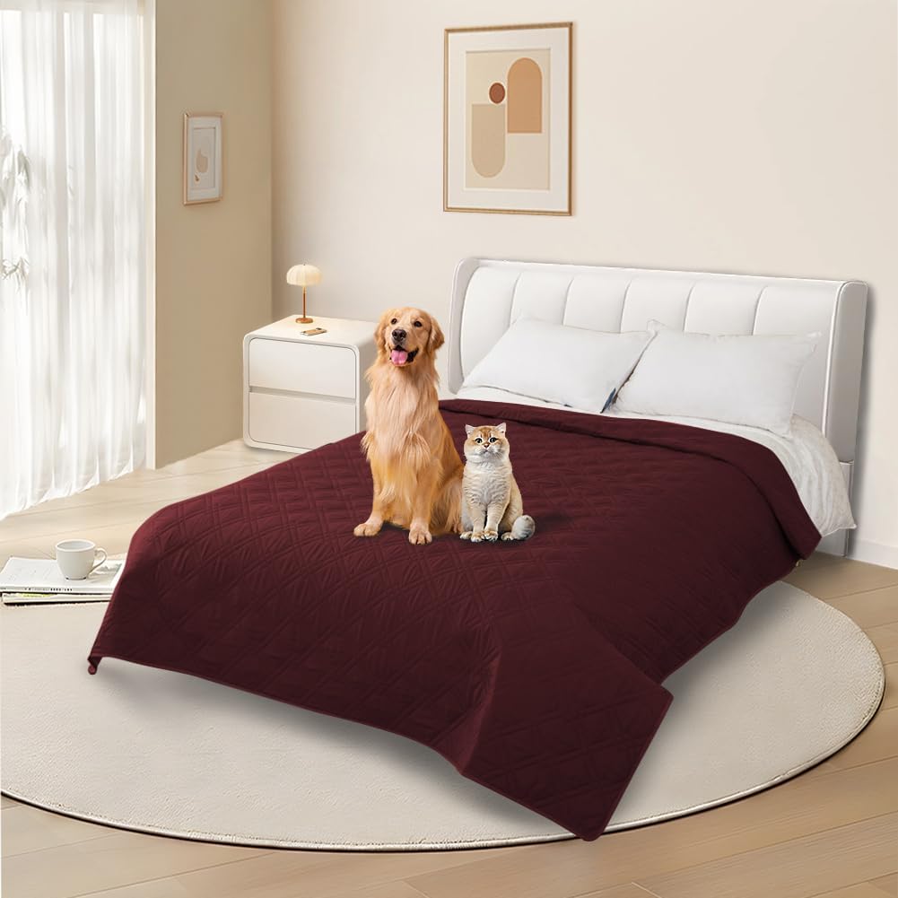 DUJUIKE - housse imperméable canapé, 208x208cm, antidérapante, protection animaux