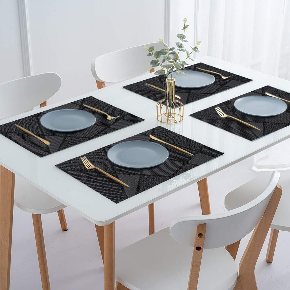 IPEA - sets de table - 45x30cm - lavable, antidérapant, résistant chaleur