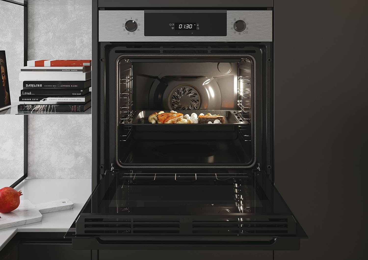 Haier - I-Direct Series 2 - four 70L, pyrolyse, Wi-Fi, inox - HWO60SM2P8XH