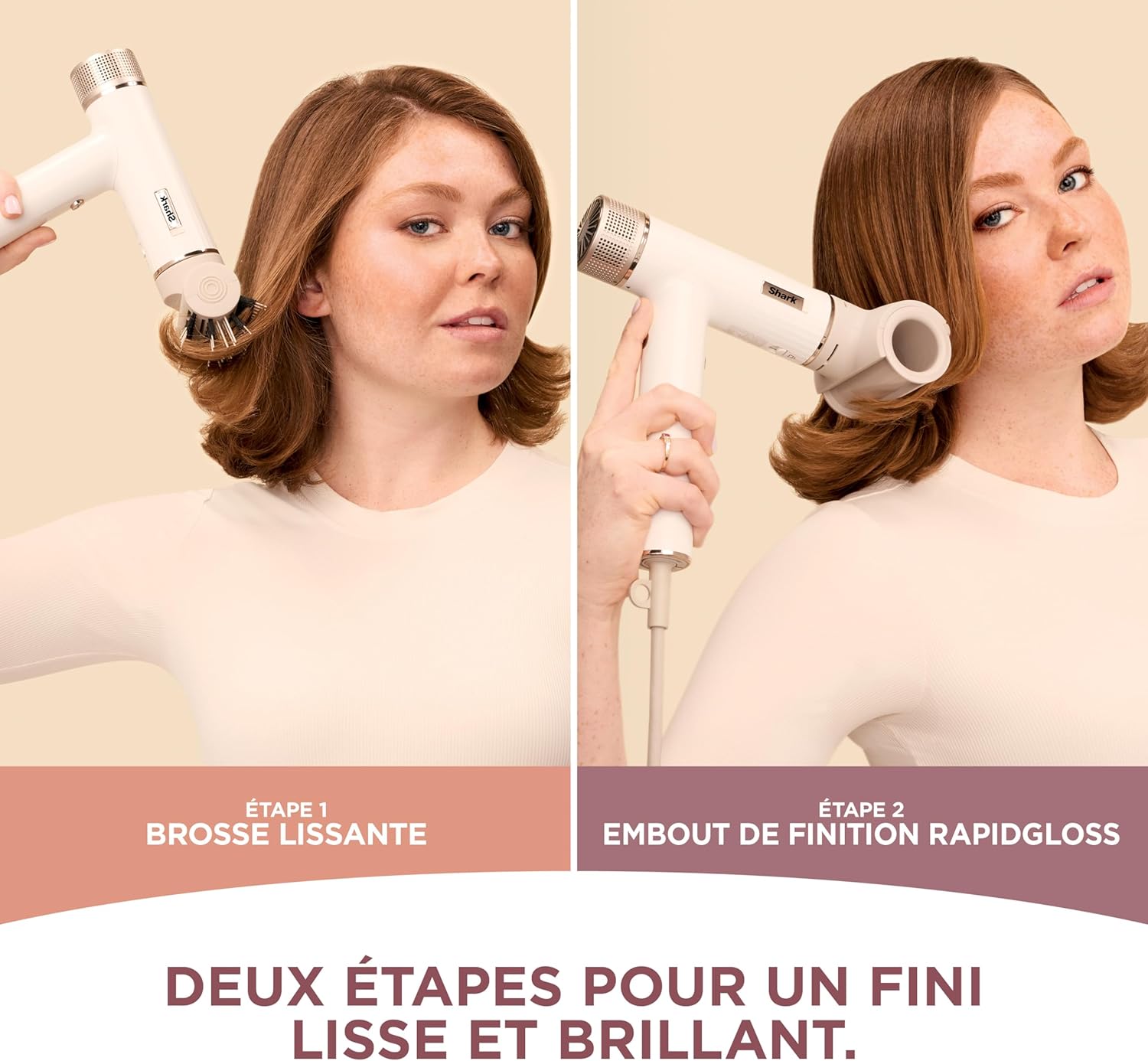 Shark - SpeedStyle RapidGloss - sèche-cheveux ionique, séchage rapide, tous cheveux, sans dommages thermiques