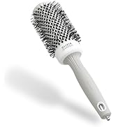 Olivia Garden Expert Blowout Shine – Blanc & Gris - 45 - Brosse ronde en céramique antistatique p...