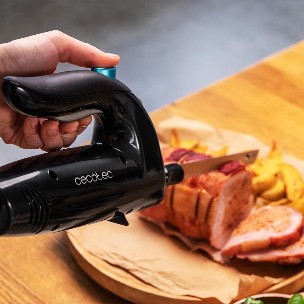 Cecotec - Cut-Eat 1800 Black - 150W, 3 lames inox, silencieux, lave-vaisselle, étui