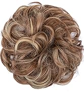JJstar Chignon Postiche Cheveux Grande Postiches Bouclés Ondulés Chouchou Cheveux Naturel Faux Ch...