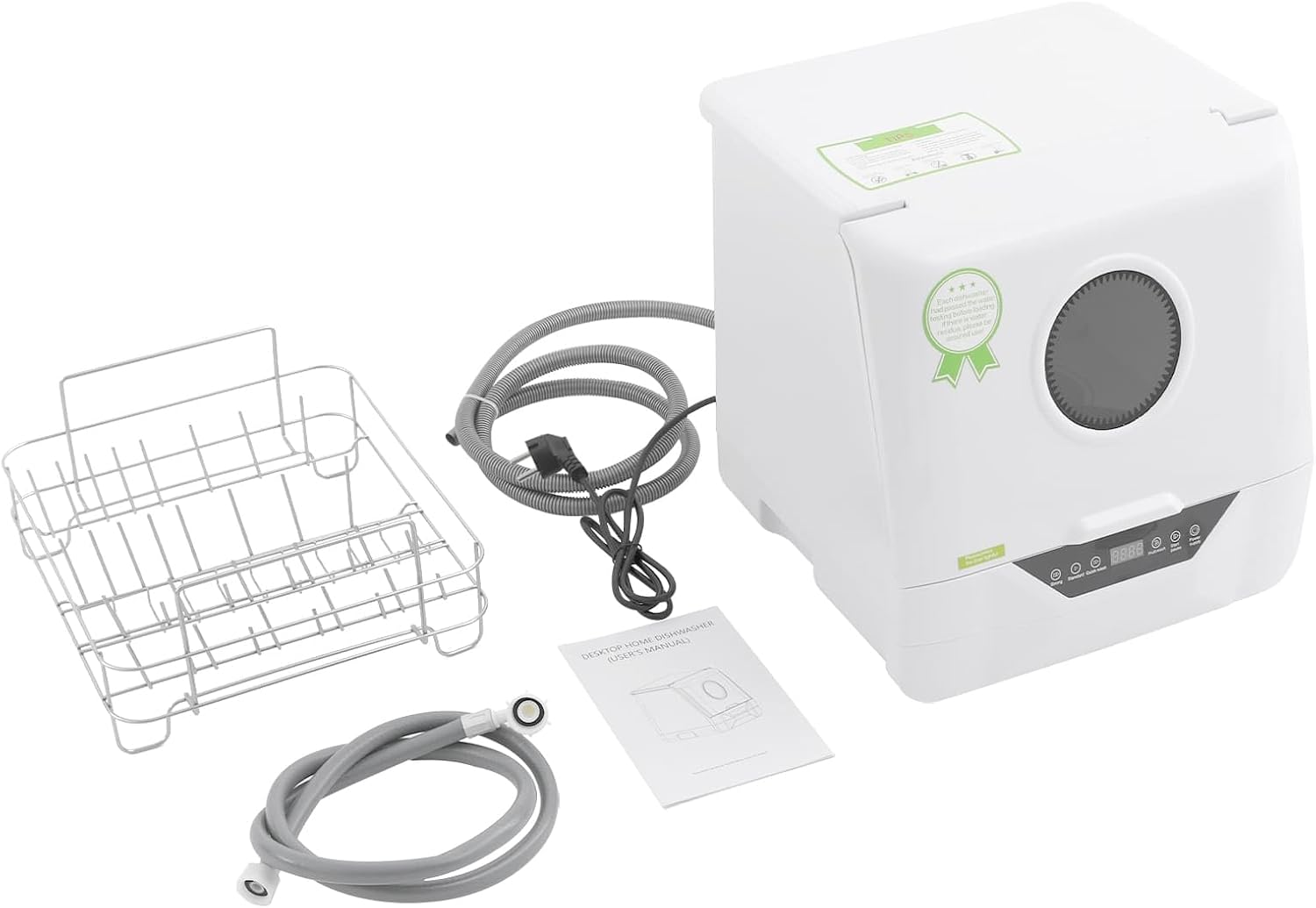 Mini lave-vaisselle compact - 4 programmes - nettoyage 360° - idéal 2-5 personnes