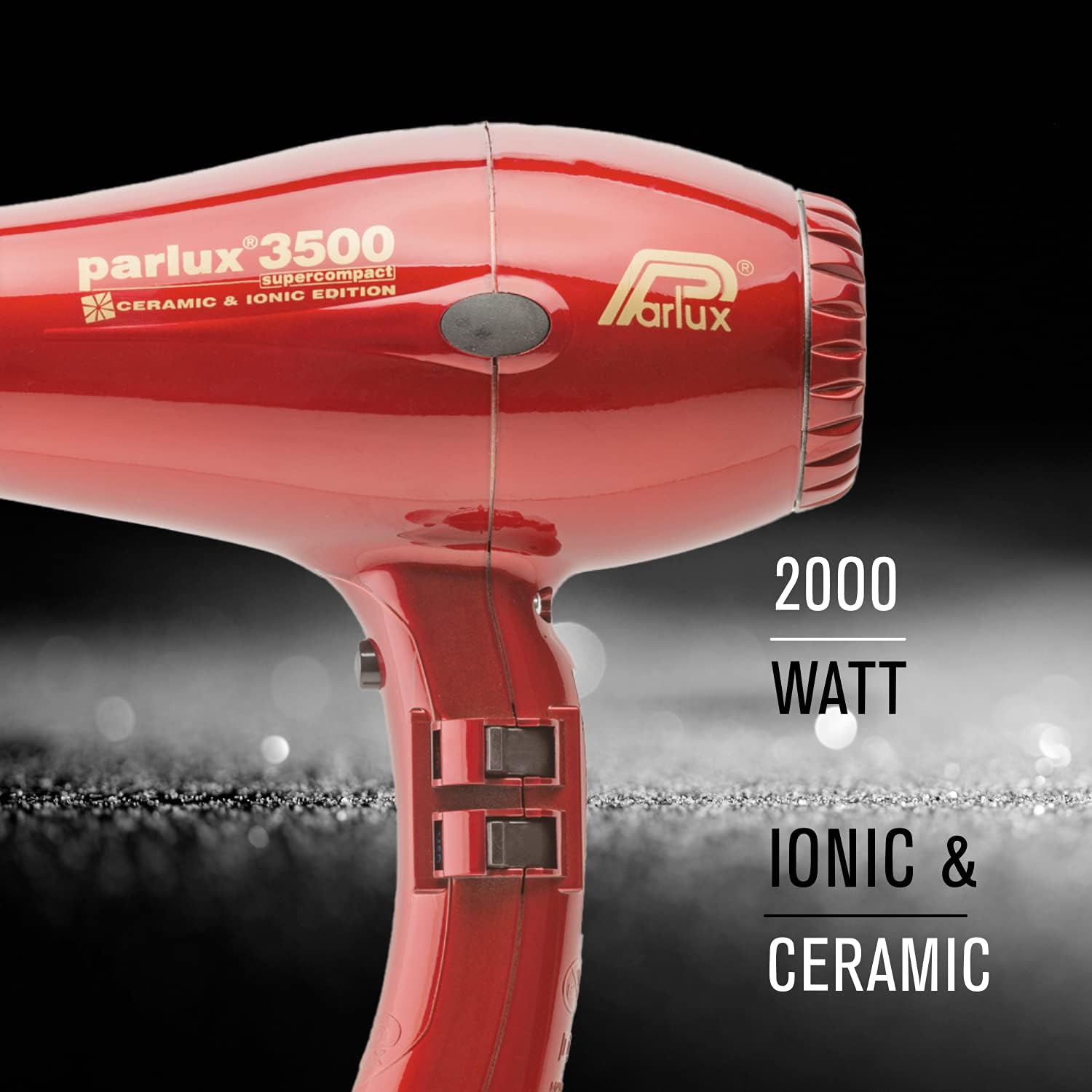 Parlux - Supercompact 3500 - compact - ionique, céramique, rouge