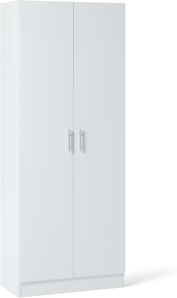 m-dealz Basics - armoire de rangement cuisine - 60x31,5x152,5 cm - 2 portes, étagères ajustables