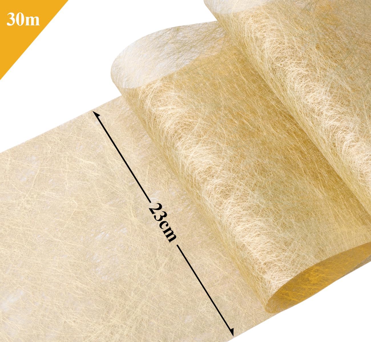 Chemin de Table - non-tissé réutilisable - 23x300cm - idéal fête or