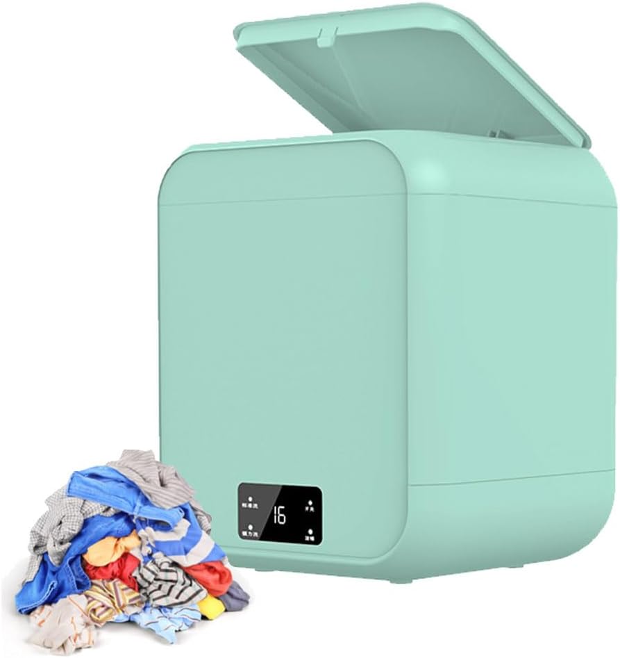 Mini lave-linge portable - 12L - double mode, minuterie, lumière bleue