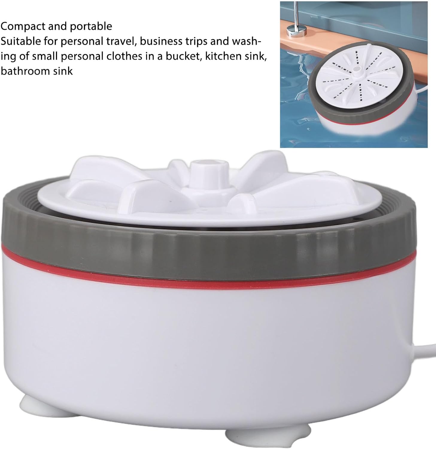 Machine à laver portable - mini, USB, multifonction, compacte, réglable