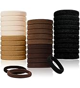 Sularpek 30 Pcs Élastiques Cheveux, Elastique Cheveux Femme, 4 cm Elastiques à Cheveux Epais en C...