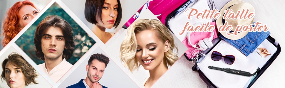 un collage de différentes coiffures pour un salon de coiffure