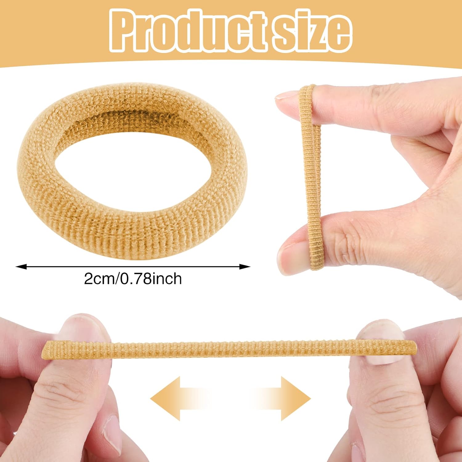 Elastiques cheveux - lot de 200 pcs - mini chouchous colorés enfants