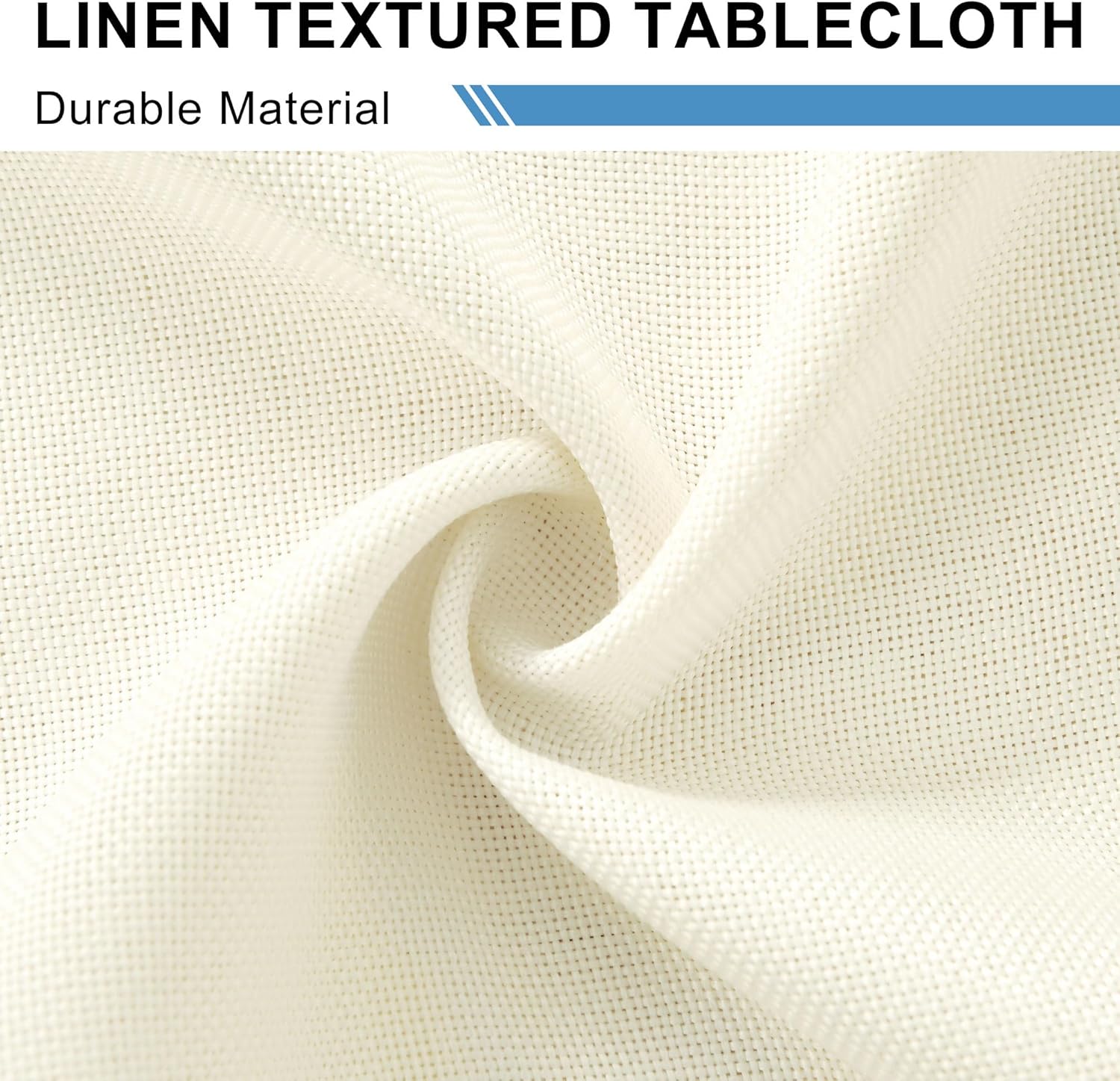 DWCN - Nappe effet lin 110x140cm - anti-tache, lavable, imperméable