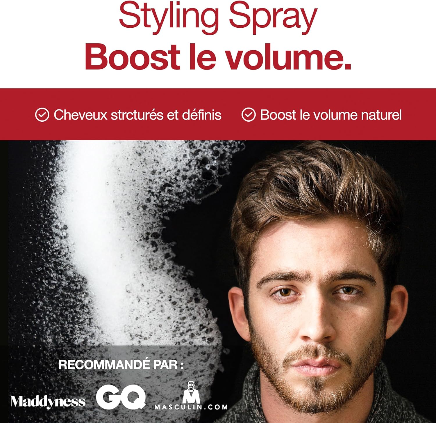 Sapiens - Spray cheveux bio 200ml - texture, volume, kératine, parfum marin